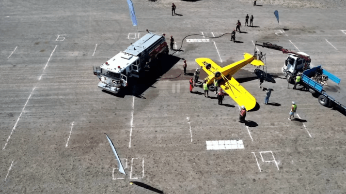 Una avioneta sufrió un accidente durante un evento aeronáutico en&nbsp;Chubut